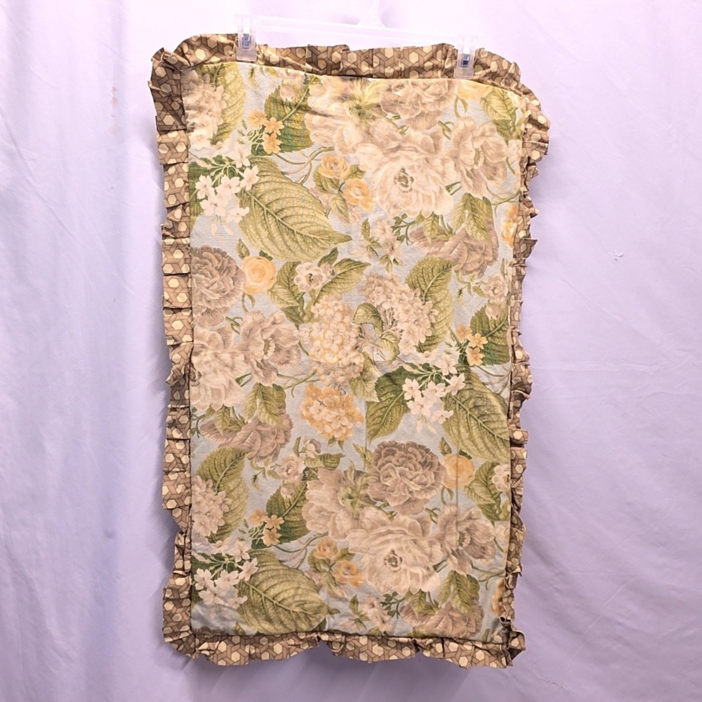 ONE Waverly Pillow Sham King Multicolor Floral‎ Ruffled Geometric Bedding Decor